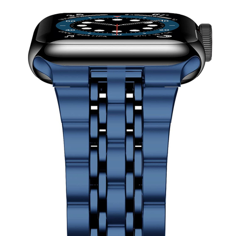Ремешок из нержавеющей стали для Apple watch 6 band se Series 5 4 44 мм 40 мм, обновленные адаптеры для iwatch 3 42 мм 38 мм ► Фото 1/6