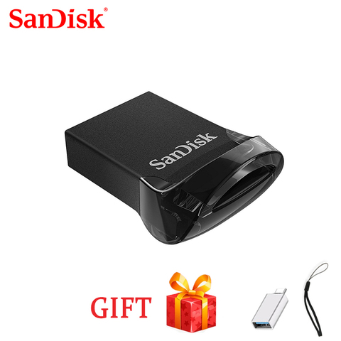 100% SanDisk CZ430 USB флэш-накопитель, мини USB флэш-накопитель, 64 ГБ, 16 ГБ, USB 3,1 до 130, флешка USB 3,0, USB-карта 32 ГБ, 128 ГБ, 256 ГБ ► Фото 1/6