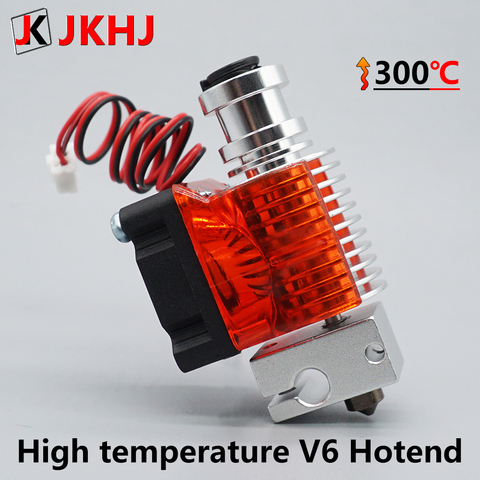 E3D V6 Hotend Kit, высокотемпературная версия, 300 градусов, детали для 3D-принтера, 0,4/1,75 мм, j-головный дистанционный экструдер, 12 В 24 В, Горячий Конец ► Фото 1/6