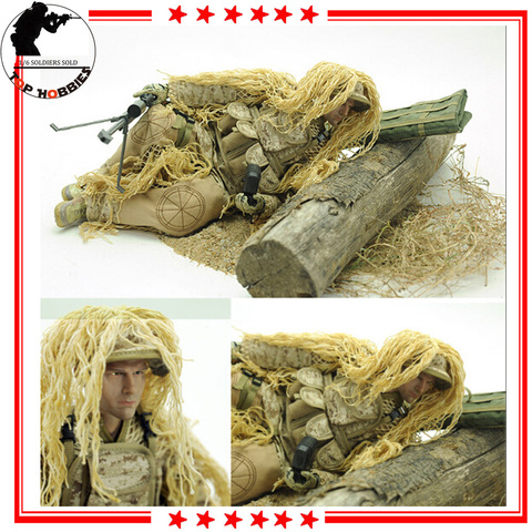 1/6 шкала военные фигурки 30 см с куклой в наборе супер гибкий подвижный 12 дюймов кукла пустыни Снайпер PVC Моделя с хорошим спросом игрушки из А... ► Фото 1/6