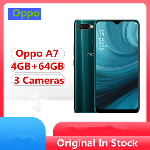 Oppo A7 4 аппарат не привязан к оператору сотовой связи смарт-телефон Snapdragon 450 Android 8,1 6,2 