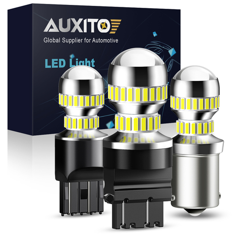 AUXITO 2x Canbus Led T20 W21/5W 7443 SRCK R5W Ba15S P21W 1156 светодиодная лампа, поворотный светильник, лампа заднего хода DRL T25 3157, Автомобильный светодиодный светиль... ► Фото 1/6