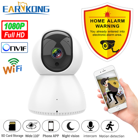 IP-камера EARYKONG для домашней системы безопасности с поддержкой Wi-Fi ► Фото 1/6