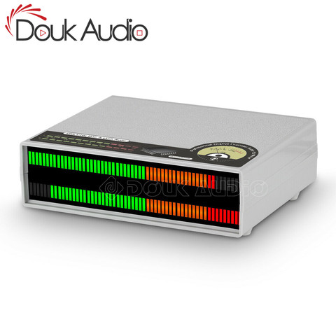 Douk аудио стерео 56-битный измеритель уровня звука, светодиодный дисплей музыкального спектра, точечная матрица, настольный VU-метр, аудиоламп... ► Фото 1/6