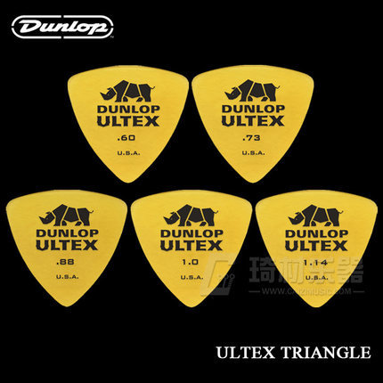 Dunlop Ultex треугольный медиатор для гитары медиатор 0,6 мм-1,14 мм ► Фото 1/1