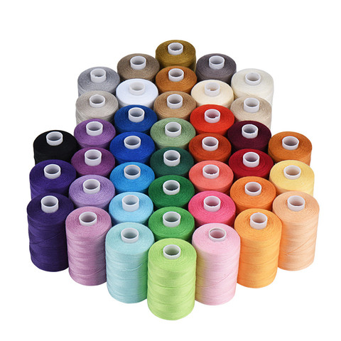 Швейная нить, набор из 10 цветов 40S/2 для швейной машины, квилтинга, ручного шитья ► Фото 1/6