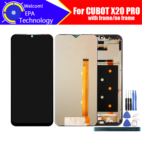 ЖК-дисплей 6,3 дюйма CUBOT X20 PRO + дигитайзер сенсорного экрана + рамка в сборе, 100% оригинальный ЖК-дисплей + сенсорный дигитайзер для CUBOT X20 PRO ► Фото 1/6