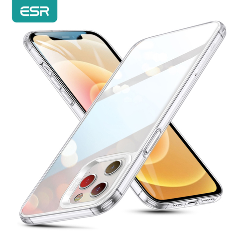 Чехол ESR для телефона iPhone 12 mini 12 Pro Max, прозрачный чехол из закаленного стекла для iPhone 12 /12 Pro /12 Pro Max, чехлы ECHO ► Фото 1/6
