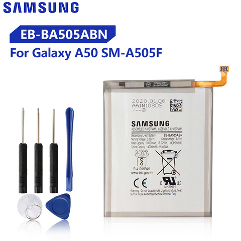 Оригинальный сменный аккумулятор EB-BA505ABU EB-BA505ABN для Samsung Galaxy A50 A505F SM-A505F A30s A30 A20 SM-A205FN 4000 мА-ч ► Фото 1/6