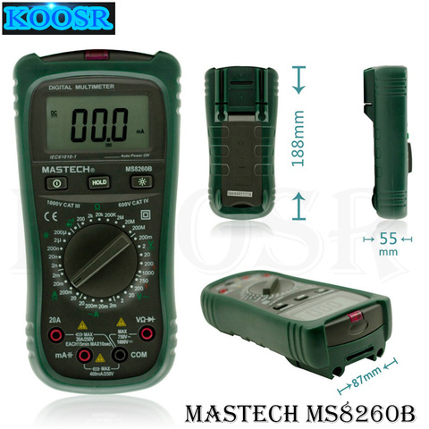 Цифровой Мультиметр Mastech MS8260B, вольтметр, тестер, Электрический LCR, Бесконтактный детектор напряжения ► Фото 1/1