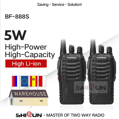 Рация Baofeng 888s UHF 5 Вт 400-470 МГц BF888s BF 888S H777, дешевая Двусторонняя радиостанция с USB зарядным устройством, 1 шт. или 2 шт. ► Фото 1/6