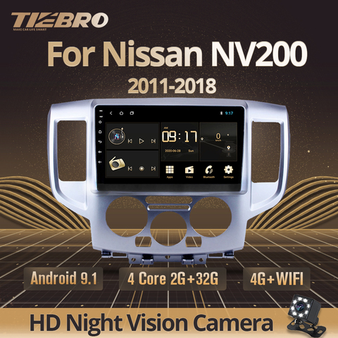 TIEBRO 2din Android 9,0 автомобильное радио для Nissan NV200 2011 2015 2016 2017-2022 2din автомобильный мультимедийный плеер авто радио стерео автомобильный DVD ► Фото 1/6