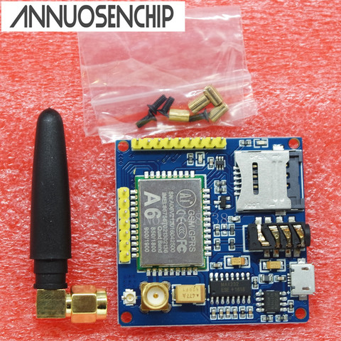 A6 GPRS Pro серийный GPRS GSM модуль ядро DIY разработка платы TTL RS232 с антенной GPRS беспроводной модуль данных Замена SIM900 ► Фото 1/6