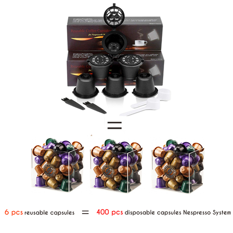 Многоразовые капсулы для кофе Nespresso, многоразовые капсулы для кофемашины Nespresso ► Фото 1/6