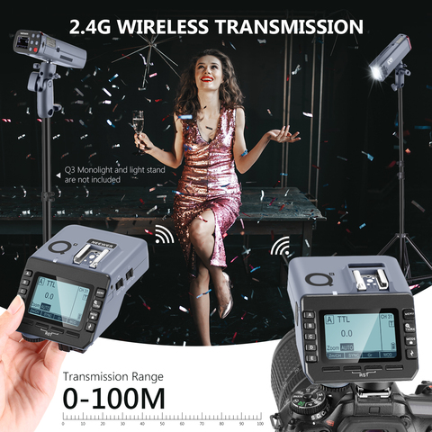 Беспроводной триггер Neewer Q-N ttl, совместим с dslr-камерой Nikon и Q3 NW655 S101 PRO, вспышка моносвет ► Фото 1/6
