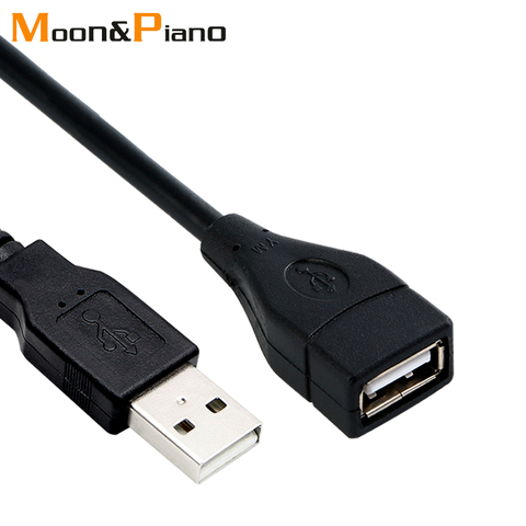 USB Удлинительный кабель USB 2,0, кабель для Smart TV PS4, удлинительные кабели для скорости передачи данных, провод «Папа-мама» 0,5 м, 1 м, 1,5 м, 3 м, 5 м ► Фото 1/6