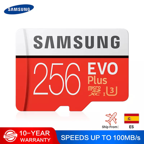 SAMSUNG карта памяти Micro SD 512G карта памяти 256 ГБ 128 Гб 64 Гб 100 МБ/с. SDXC C10 U1U3 UHS-I, мicro SD, TF, флеш-карта, 32 ГБ для смартфонов/планшетов ► Фото 1/6