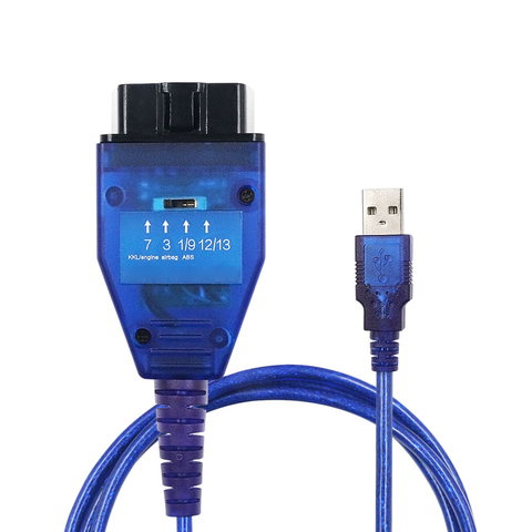 Диагностический кабель FT232RL OBD2 для сканеров VAG KKL 409, USB с переключателем, Автомобильная подушка безопасности, инструменты для сканирования Э... ► Фото 1/6