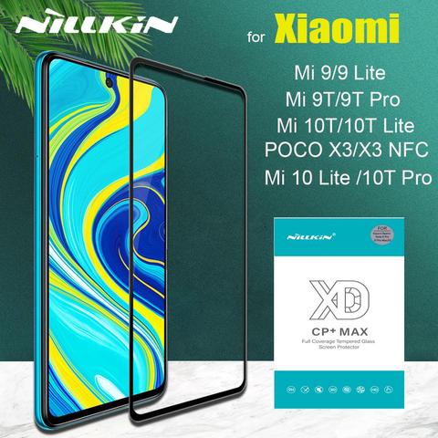 Nillkin полное покрытие защитное закаленное стекло для Xiaomi Mi 10 Lite Mi9 Mi10T Mi 10T-9T Pro Poco X3 NFC 5G Защитное стекло для экрана ► Фото 1/6