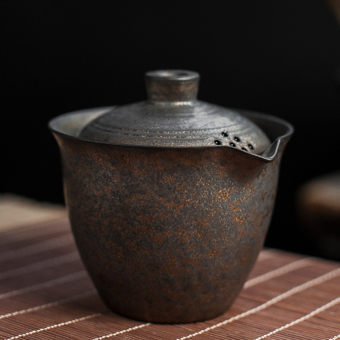 Китайский керамический чайник LUWU, чайник gaiwan, чайный чайник, китайский кунг-фу чаван, посуда для напитков 200 мл ► Фото 1/5