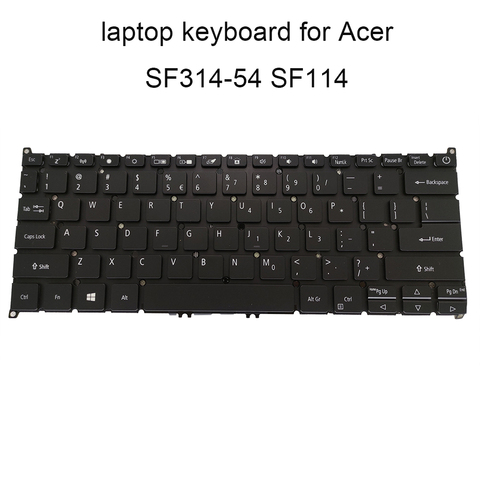 Замена клавиатуры SF114 клавиатура с подсветкой для Acer Swift 3 SF314 54 SF314 54G US английская черная раскладка части ноутбука Лучшая Продажа ► Фото 1/6