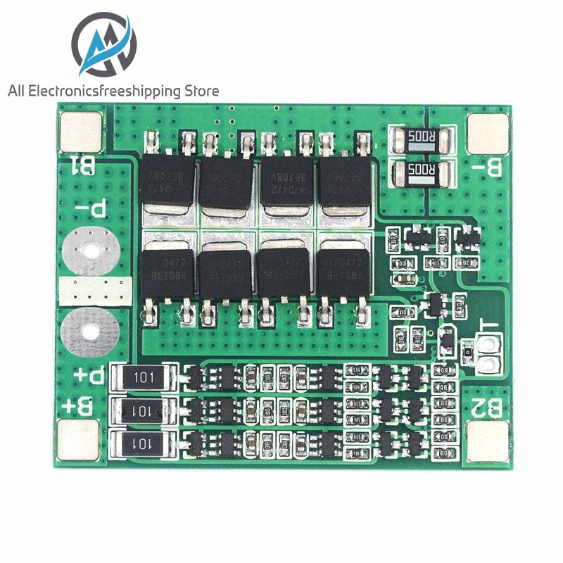 Защитная плата для аккумуляторов 3S 25A Li-Ion 18650 BMS PCM, BMS PCM с балансиром для модуля упаковки литий-ионных батарей Lipo ► Фото 1/5