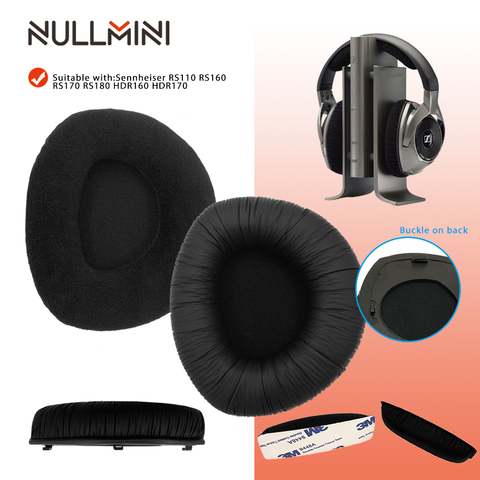 Сменные наушники NullMini с пластиковыми крючками для Sennheiser RS110 RS160 RS170 RS180 HDR160 HDR170, наушники с муфтой ► Фото 1/6