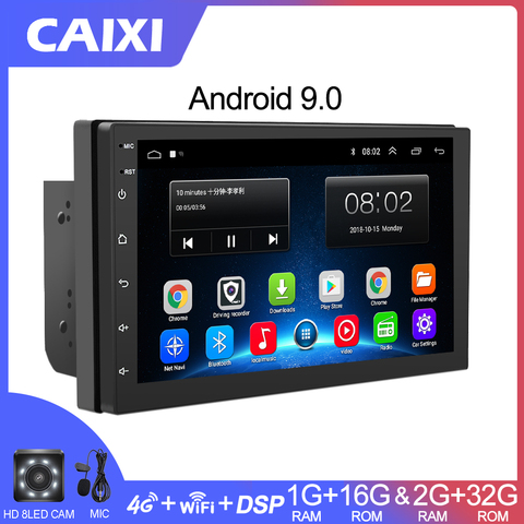 Автомобильный мультимедийный плеер CAIXI RAM2G, 2din, Android 9,0, радио, навигация, GPS, для Volkswagen, Nissan, Hyundai, Kia, Toyota, No 2din, dvd ► Фото 1/6