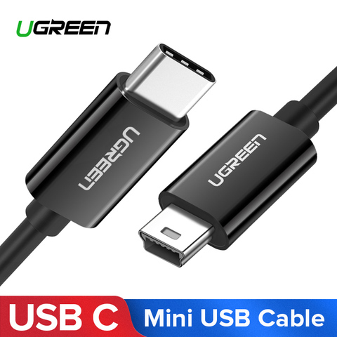 Кабель Ugreen с USB C на Mini USB Thunderbolt 3 адаптер Mini USB Type C для MacBook pro MP3-плеера, цифровой камеры HDD Type-c кабель ► Фото 1/6