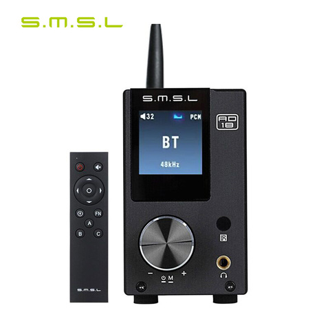 Цифровой усилитель мощности SMSL AD18 80W2 Bluetooth 4,2 HIFI USB DSP ► Фото 1/5