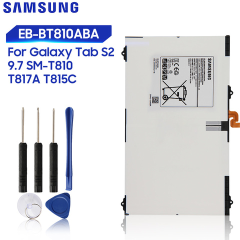 Оригинальная сменная батарея Samsung для Galaxy Tab S2 9,7 T815C S2 T813 T815 T819C стандартная фотография ► Фото 1/6