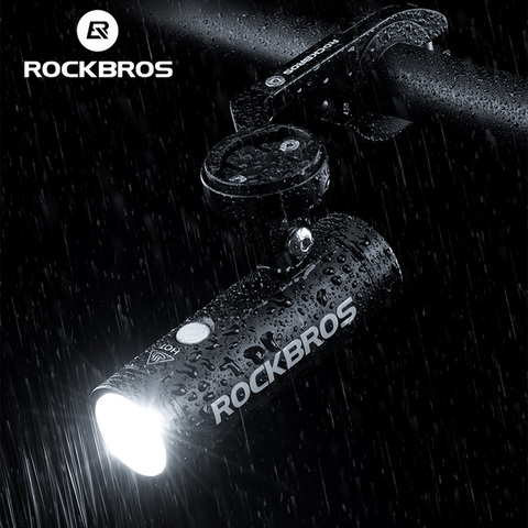 ROCKBROS USB велосипедный передний светильник 400LM Charing светодиодный велосипедный светильник подъемный головной светильник s многофункциональный держатель мощный флэш-светильник ► Фото 1/6