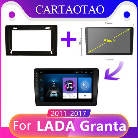 CARTAOTAO 2din для Lada ВАЗ Granta Android 8,1 Sport Cross 2011-2022 Автомобильный мультимедийный видеоплеер навигация GPS RAM 2G DIN ► Фото 1/6