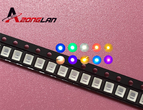 100 шт./лот SMD светодиодные диоды 2835 Diode 3528 SMD LED Diodo Kit зеленый красный теплый белый холодный синий желтый розовый фиолетовый-UV оранжевый ► Фото 1/2