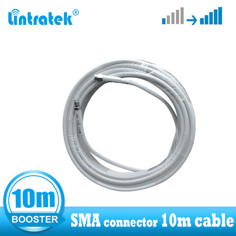 Разъем lintratek sma 10, кабель для усилителя сигнала, с низкой потерей, 3D, высококачественный разъем SMA Female-SMA Male ► Фото 1/3