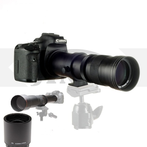 JINTU 420-1600 мм F/8,3-16 ручной телеобъектив подходит для Canon 80D 90D T3 T3i T4i T5 T5i T6 T7 T6i T6s T7i SL1 SL2 60D 70D 77D ► Фото 1/6