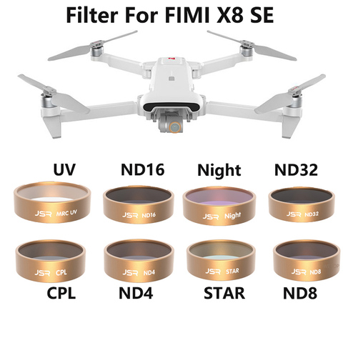 Фильтр для камеры Xiaomi Fimi X8 SE CPL UV Star ND 4 8 16 32, фильтры нейтральной плотности для Fimi X8 SE, аксессуары для дрона ► Фото 1/6