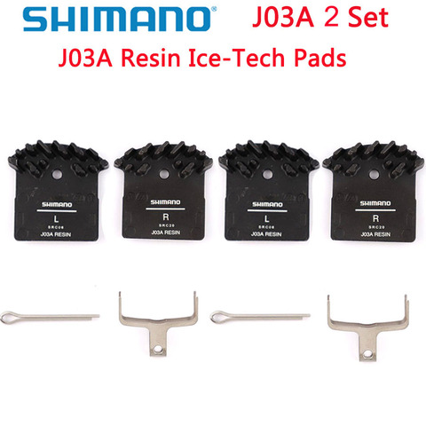 Тормозные колодки Shimano J02a, J03a, J04C, DEORE SLX XT, J02a, J04C, охлаждающие плавники Ice Tech, тормозные колодки для гор M7000, M8000, M9000, M6000, M785, M675 ► Фото 1/5