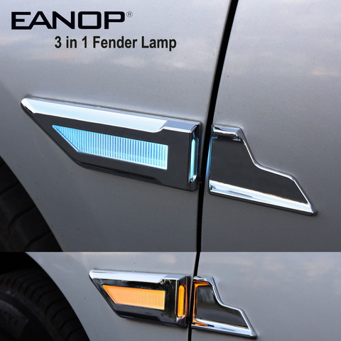 EANOP Автомобильный светодиодный фонарь для крыла 3 в 1 водонепроницаемый авто боковой дневной ходовой указатель поворота парковочный светил... ► Фото 1/6