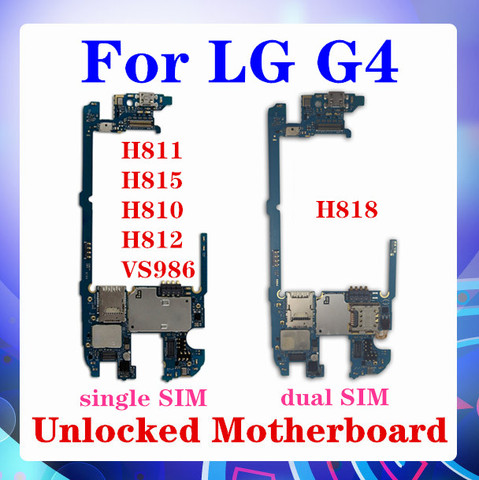 Для LG G4 H811 H815 H818 H810 H812 VS986 материнская плата 32 Гб одна/две sim-карты с чипами материнская плата Android OS 4G поддержка ► Фото 1/2