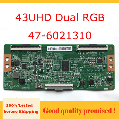 HV430QUBH10 43UHD двойная плата RGB 47-6021310 T-con, карта дисплея для ТВ, логическая плата, оборудование для бизнеса, плата Tcon ► Фото 1/6