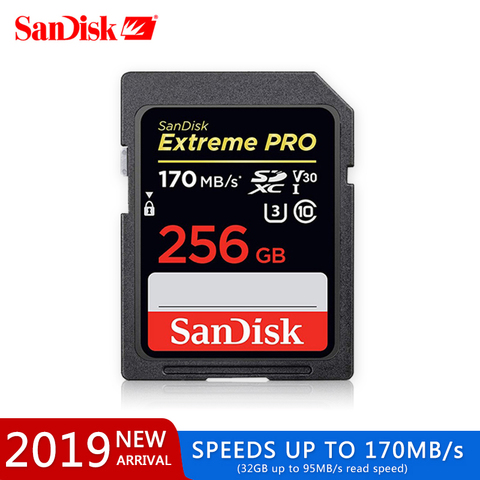 Карта памяти SanDisk Extreme Pro/Ultra, 32/64/128 ГБ, U3/U1, 32 ГБ/128 ГБ/64 Гб/256 ГБ/512 ГБ/16 ГБ, флеш-карта SD, SDXC/SDHC ► Фото 1/6
