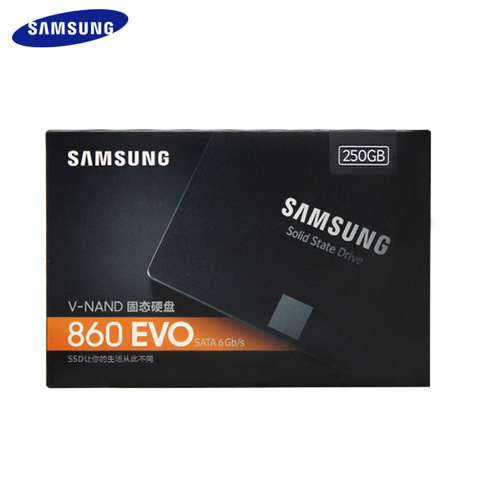 Оригинальный внутренний жесткий диск SAMSUNG 250 ГБ 500 Гб ТБ для ноутбука, SSD HDD 860 Evo SATA 3 2,5 ''твердотельный накопитель для настольных ПК ► Фото 1/5