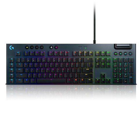 Клавиатура Logitech G813 RGB Механическая игровая, короткоосевая Механическая полноразмерная ультратонкая клавиатура с подсветкой GL L/T/C axis ► Фото 1/4