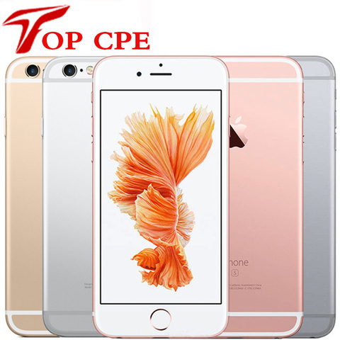 Оригинальный разблокированный Apple iPhone 6S, 4,7 дюйма, двухъядерный, 16 ГБ/32 ГБ/64 Гб/128 Гб ПЗУ, 2 Гб ОЗУ, МП, 4G LTE, IOS, сканер отпечатка пальца, сотовый телефон б/у ► Фото 1/6