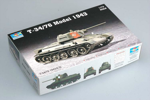 1: 72 советские боевые танки Т-34/76 типа 1944, модель военной сборки, бронированные транспортные средства ► Фото 1/3