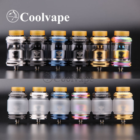 Coolvape оригинальный THC Tauren Rta атомайзер для электронной сигареты 2 мл/4,5 мл MTL rta бак с 810 PEI Single/ Dual Vape vs Fatality M25 RTA ► Фото 1/6