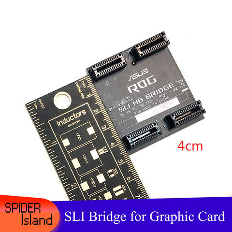 Для оригинальной карты ASUS nVidia SLI Bridge PCI-E, графический разъем, подключение моста для видеокарты, 4 см ► Фото 1/1