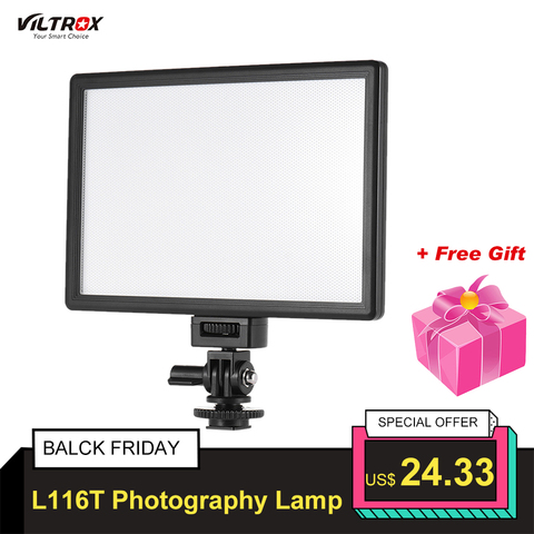 Viltrox L116T светильник для фотосъемки, светодиодный светильник для фотостудии, светильник для видеосъемки, светильник для видеокамеры Canon Nikon ► Фото 1/6