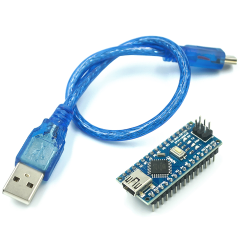 Мини USB Nano V3.0 ATmega328P CH340G 5В 16м плата микроконтроллера для arduino NANO 328P NANO 3,0 ► Фото 1/6